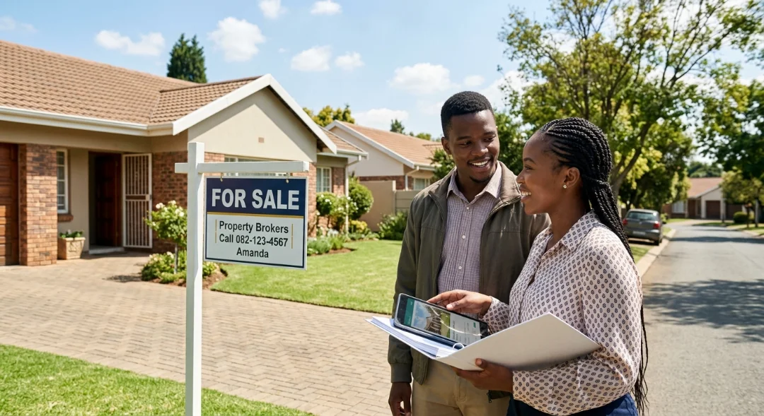 Couple viewing a home